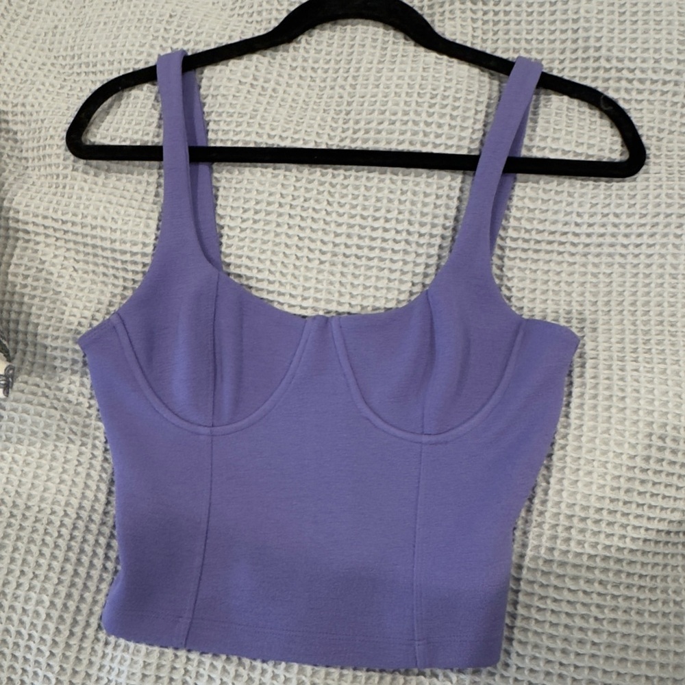 Zara Purple Women's Crop Top